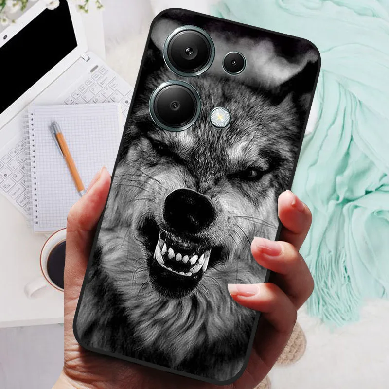 For Poco M6 Pro 4G Case Silicon Back Cover Phone Case for Xiaomi Poco M6 Pro 4G Cases Poco M6Pro Global Soft bumper coque