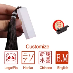 Customized Hanko Stamp For Calligraphy Painting Chinese Chop Custom Resin Name Seal Hanko Name Chop Korean English Name Stamps