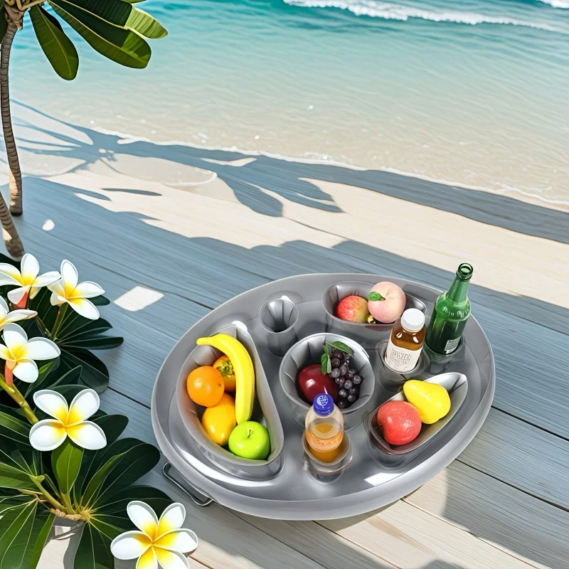 

Надувной басейн из ПВХ — портативный плавающий держатель для напитков с несколькими подстаканниками для пляжа, бассейна, вечеринок и летних напитков на открытом воздухе