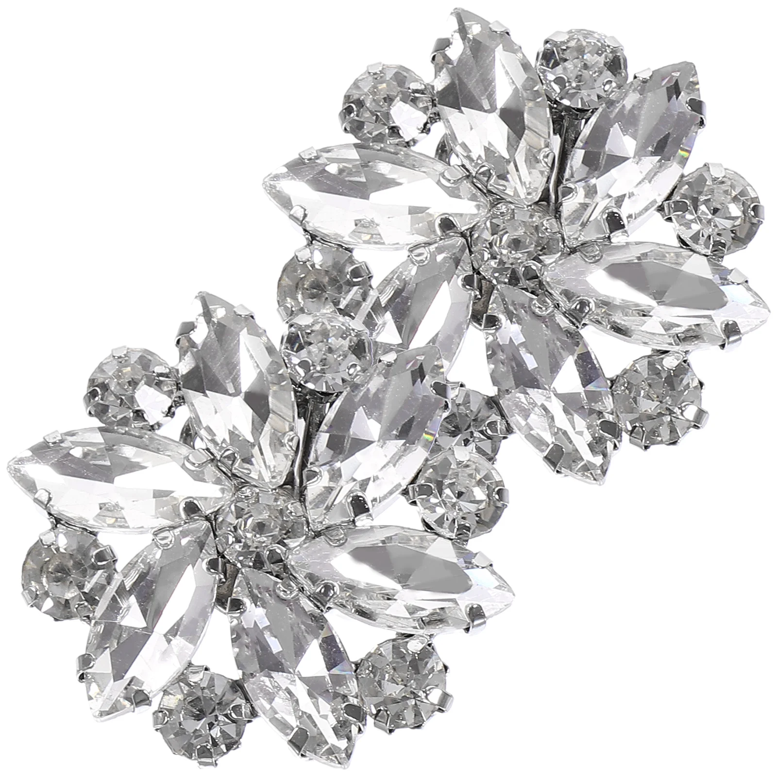 

Shoe Clip Accessories Crystal Flower Decorative Buckle Sparkly Wedding Party Charm Detachable Women Clips Shoe