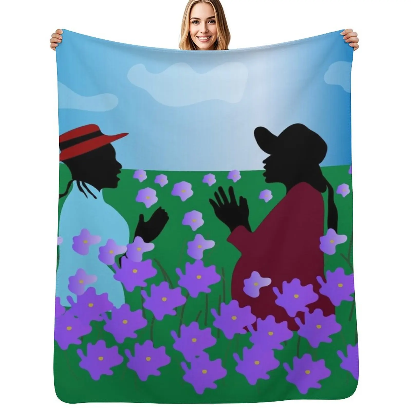 

The Color Purple Nettie & Celie Throw Blanket christmas gifts Fashion Sofas manga Soft Plush Plaid Blankets