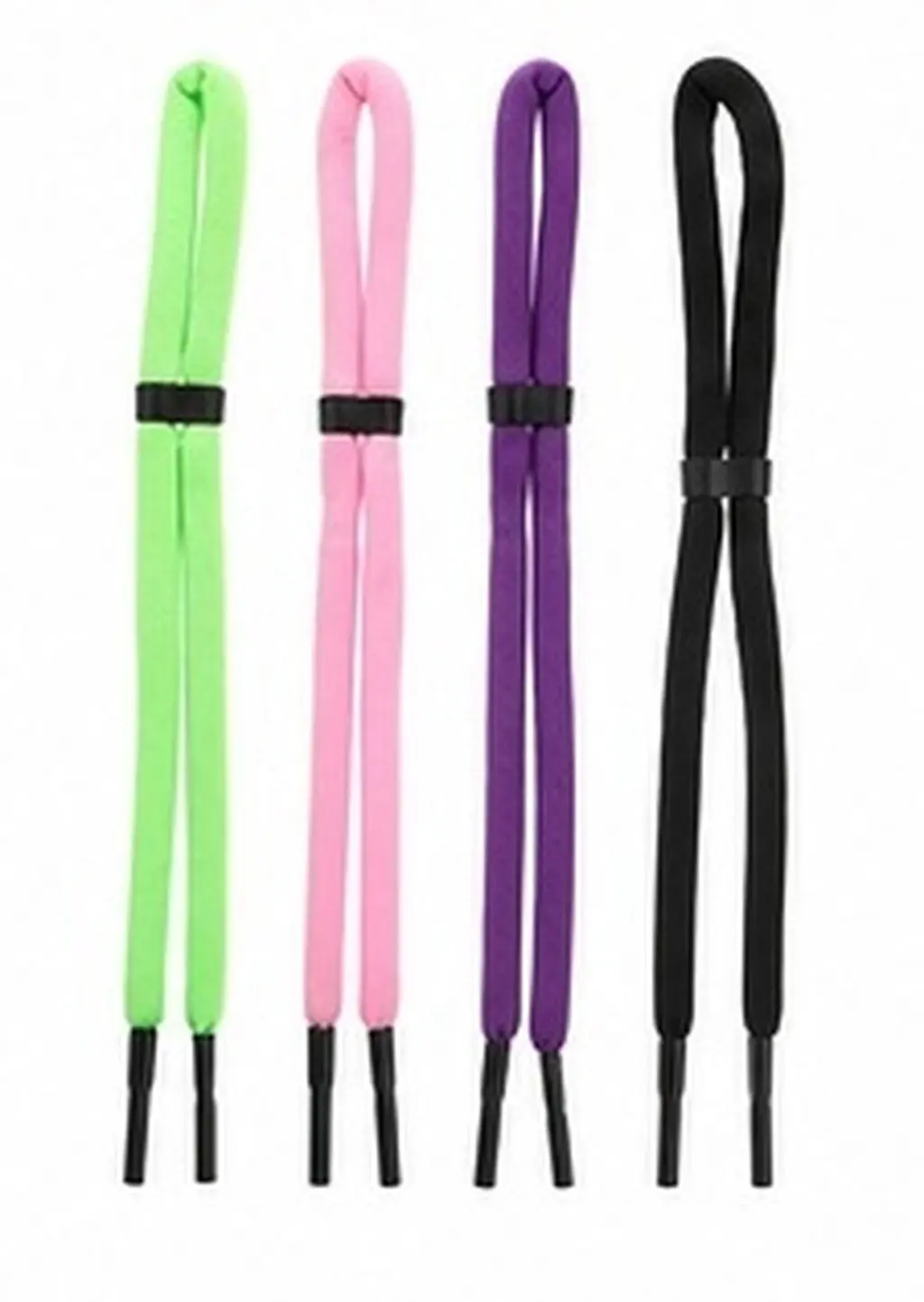 4Pcs Colored Glasses Strap Floating Adjustable Sunglass Holder for Sports Outdoors Adults Soft Tube Design Easy Install