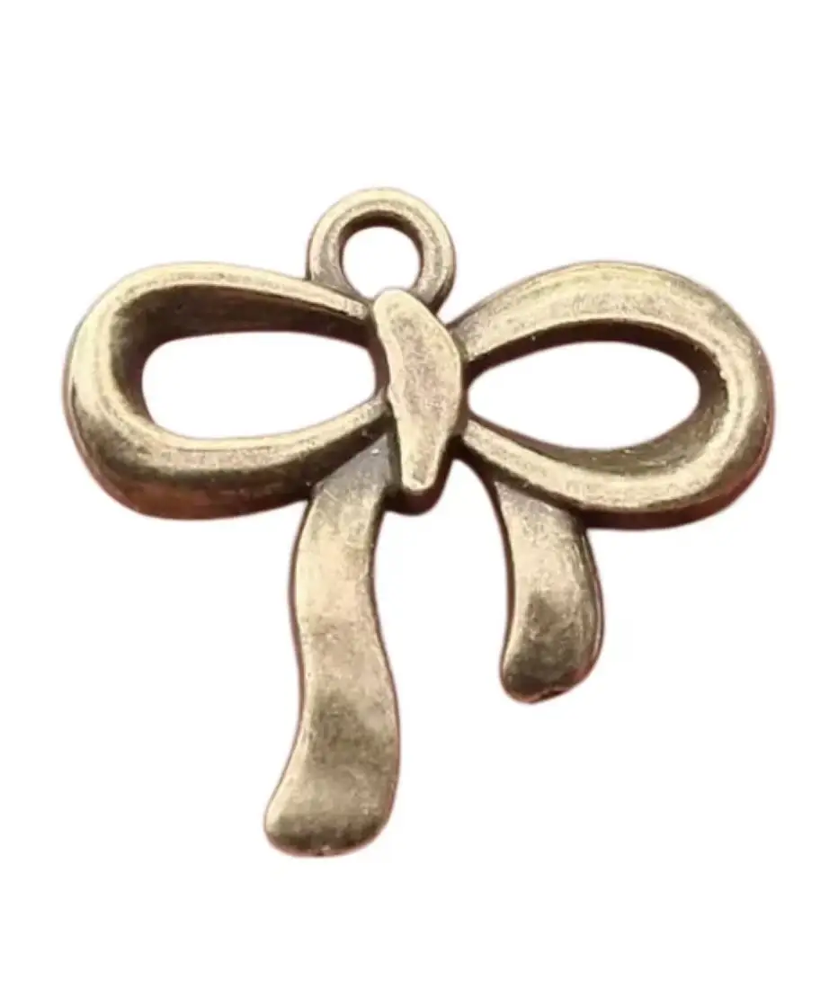 

20pcs 19*18mm Alloy metal bowknot design pendants HW2576
