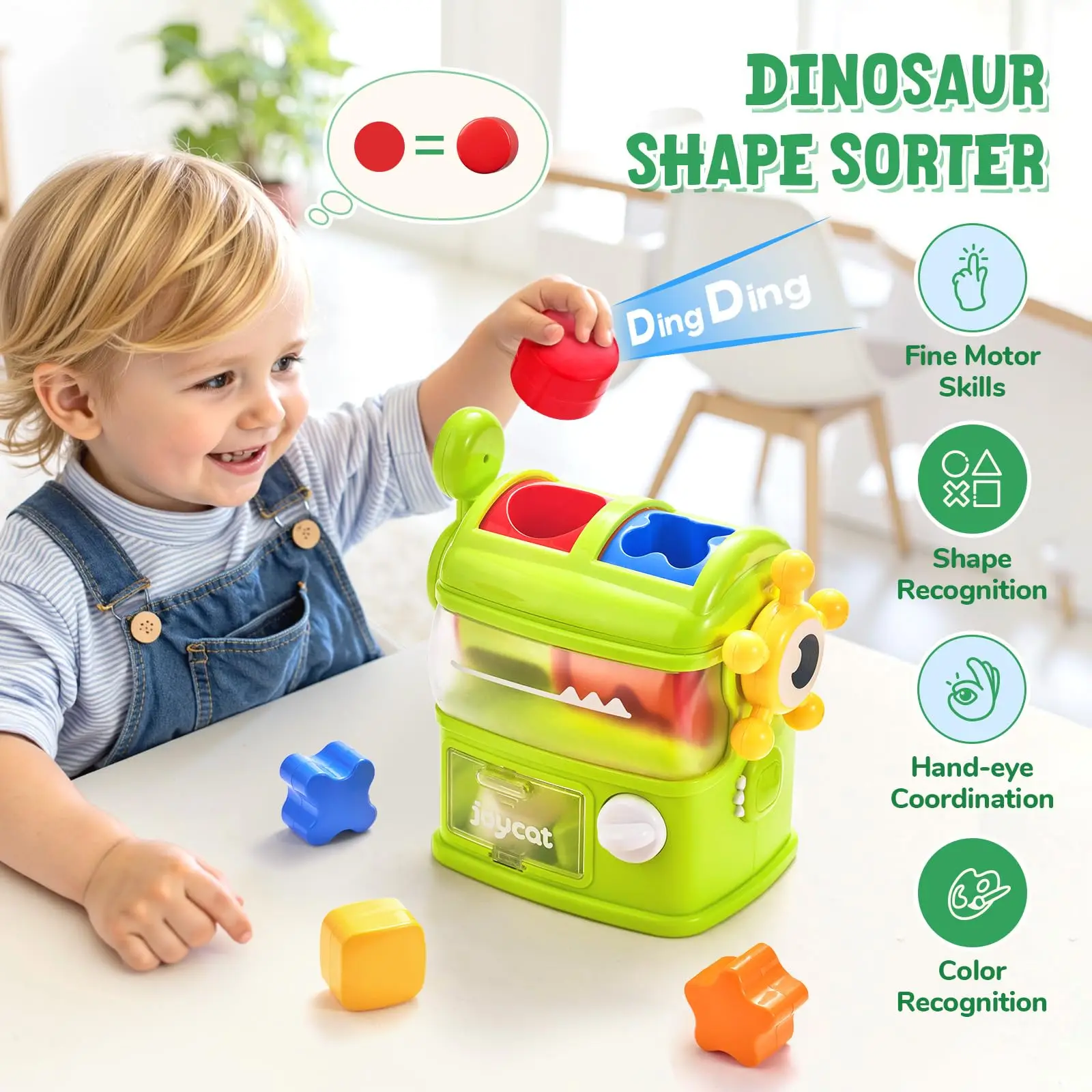 Kapselverkaufsautomat der Dinosaur World |   STEM Lernspiel zur Farbabstimmung für Kinder |   Hand-Auge-Koordinationstraining