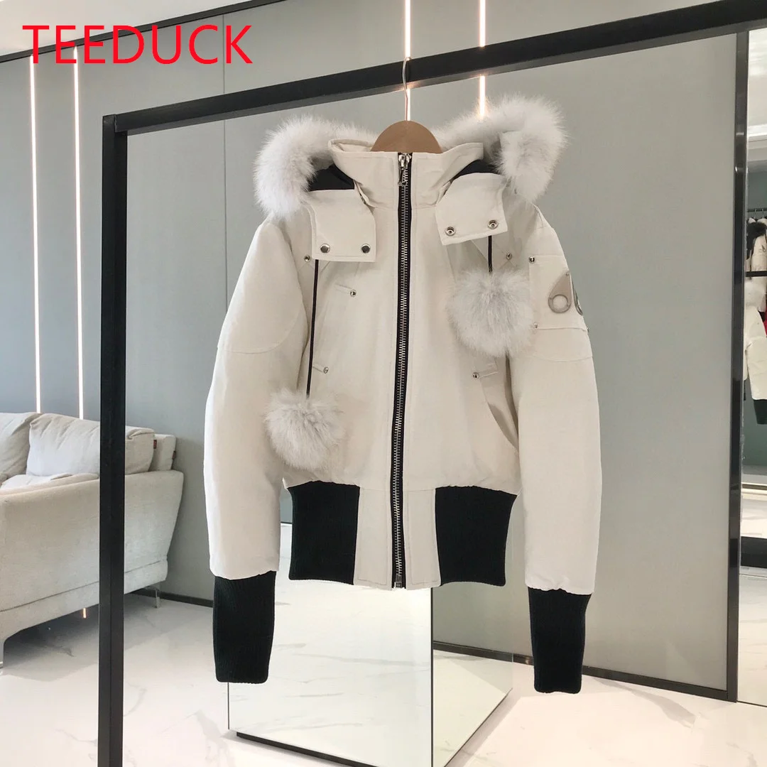 سترة نسائية كندية من أفضل العلامات التجارية، معطف شتوي مقاوم للماء، سترة نسائية 90% من Goose Down، معطف Parker Expedition لـ -30 °