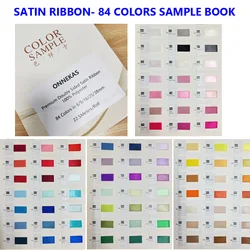 Sample Book - 84Colors Satin Ribbon / 196Colors Satin Ribbon / 196Colors Grosgrain Ribbon