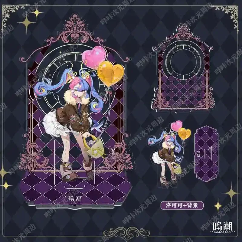 Hadiah Dekorasi Desktop Cosplay Model Figur Berdiri Akrilik Tema Rover Game Wuthering Waves Carlotta Montelli ROCCIA Rover