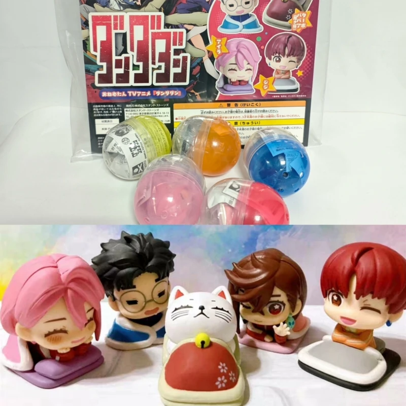 ของเล่นแคปซูลกาชาปอง ออนมูตัน แดนดันดัน โอคารุน โมโมะ เคน ทาคากุระ ไอร่า จิจิ แมวเหมียวเรียกขาน อนิเมะน่ารัก ฟิกเกอร์นอนหลับ