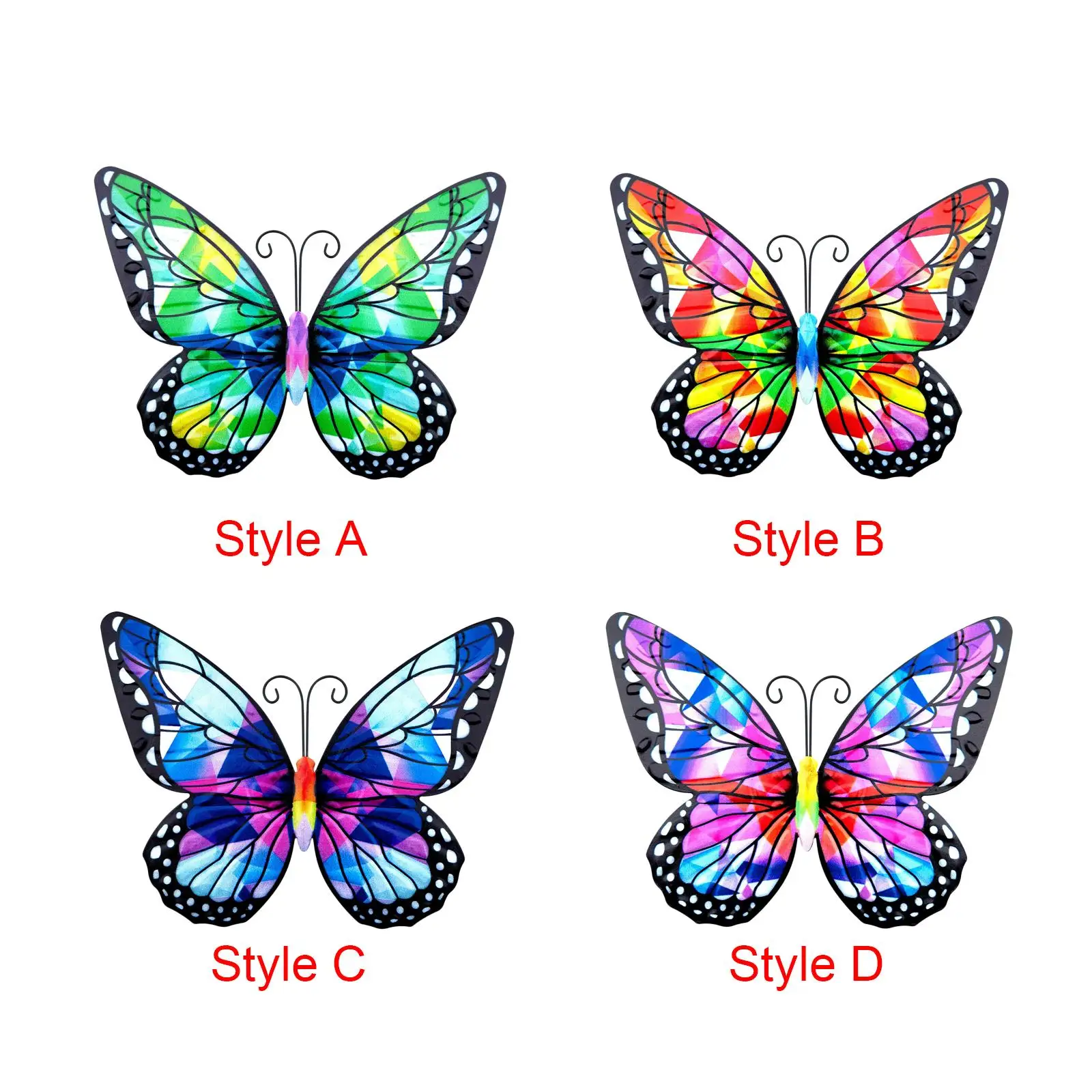 metal butterflies Wall Decor wing Artistic for Balcony Porch Fence