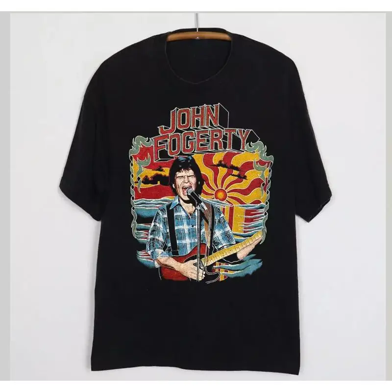 

НОВАЯ музыкальная футболка для взрослых John Fogerty Tour, полный размер S 4XL