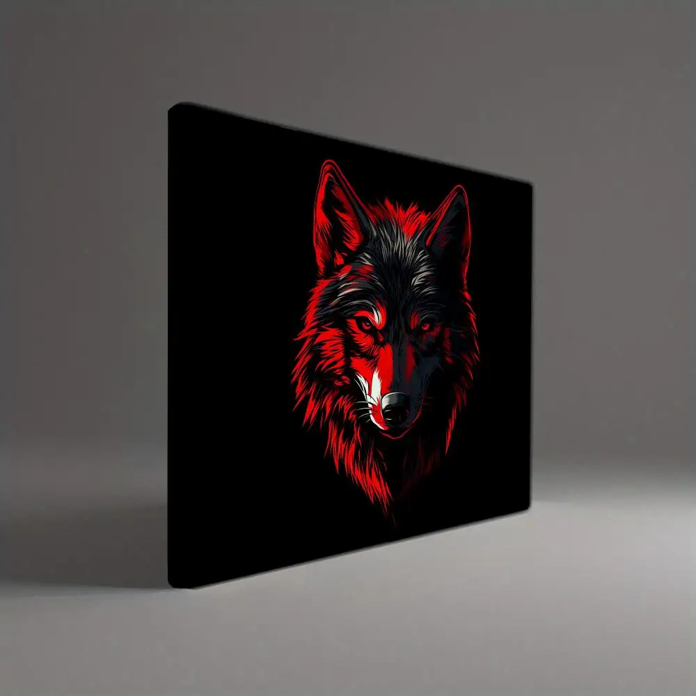 Anime Wolf Mouse Pad PC Accessories Square desk mat Office Portable Table Mats Rubber Anti-slip Mousepad Small Decor Pads