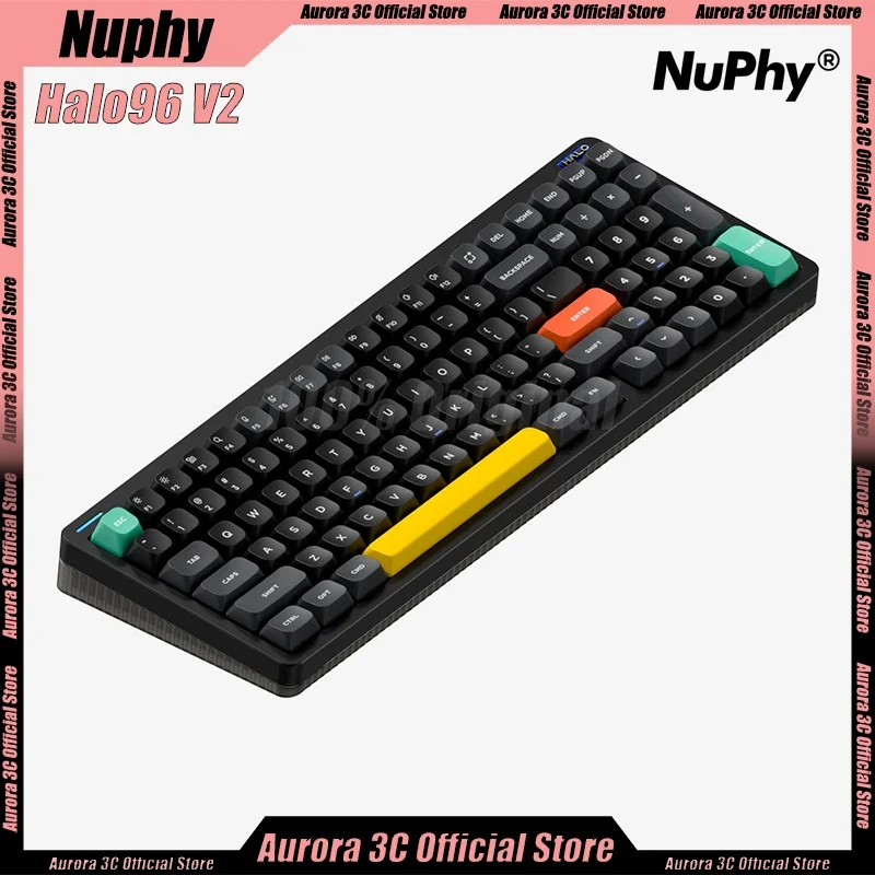 Nuphy Halo96 V2 Mechanical Keyboard Low Profile Wireless Bluetooth 3 Mode Halo 96 Hot Swap Custom Gasket Office Gaming Keyboards