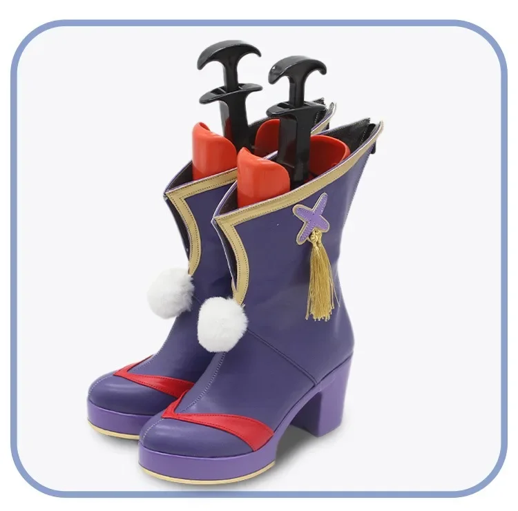 Tokai Teio Scarpe Cosplay Gioco Pretty Derby Puntelli Cosplay Stivali di Carnevale di Halloween Scarpe in PU su misura