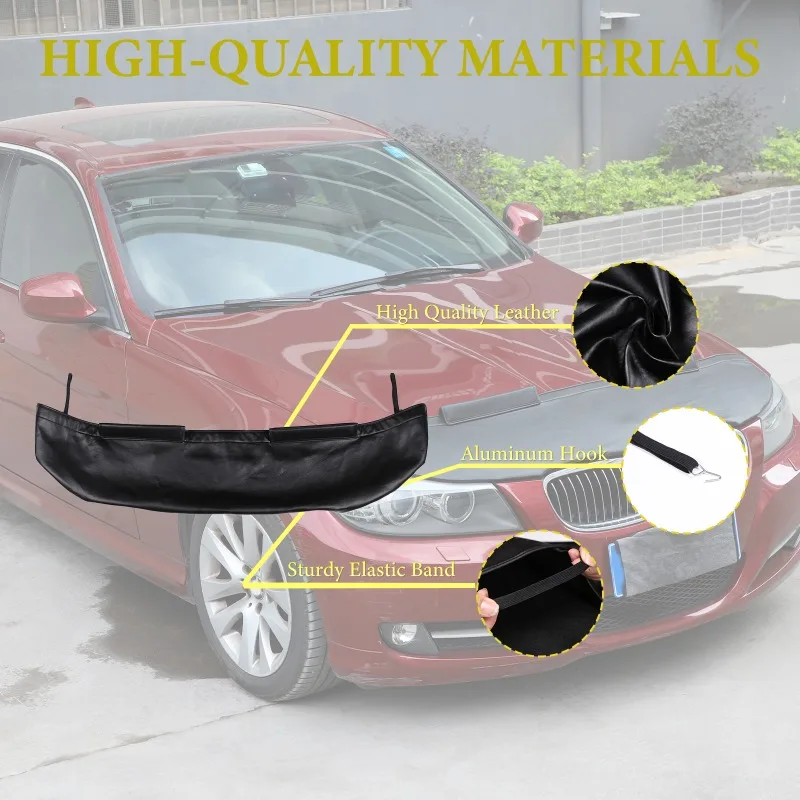 ل BMW 3 سلسلة E90 G20 2005-2025 بولي Leather الجلود غطاء محرك السيارة حجر منحرف هود حماية درع الرمال كتلة الملحقات #5