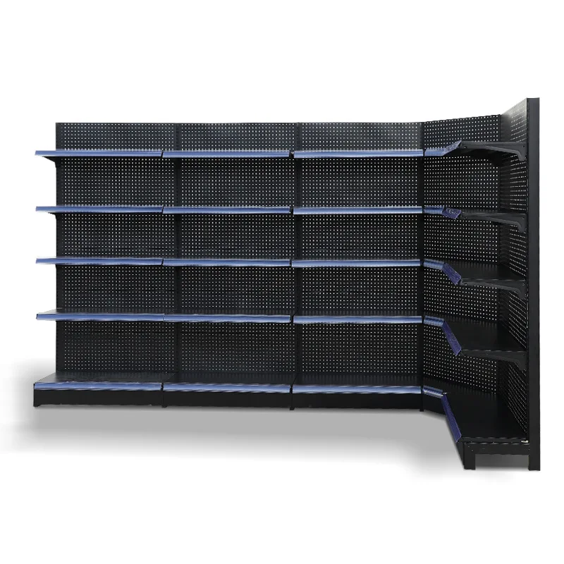 

Supermarket, shelves, convenience stores, snack shelves, widened, single and double-sided, display