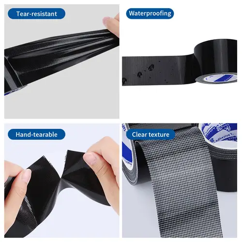 Black pipe tape heavy-duty waterproof strong adhesive, no residue - durable wide pipe tape loose, suitable for various repairs - Image 4
