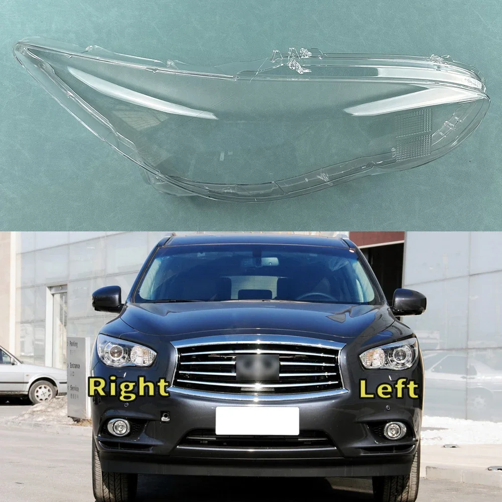 

For Infiniti JX35 2013 Front Headlight Cover Transparent Lamp Shade Headlamp Shell Lens Plexiglass Replace Original Lampshade