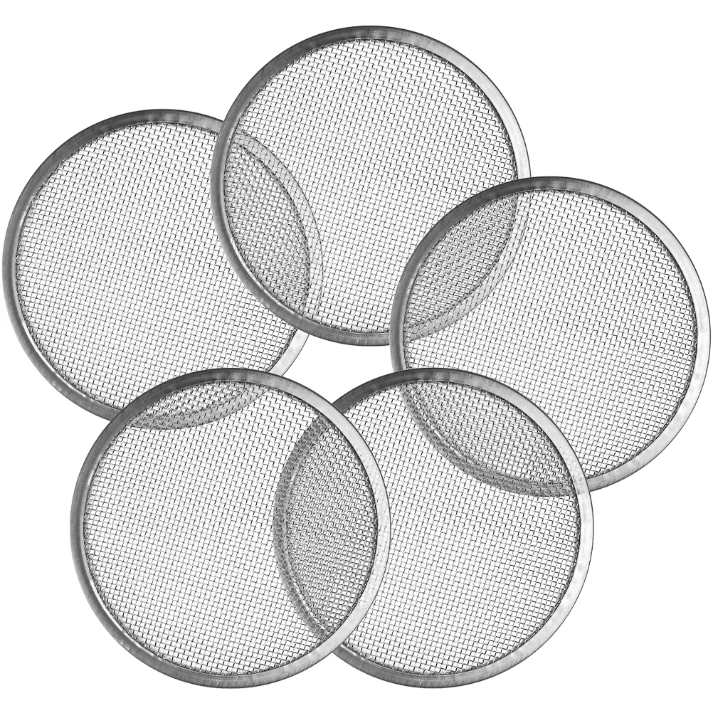 

5 Pcs Sprouts Screen Sprouting Bean Jar Lids Replacement Silver Stainless Steel