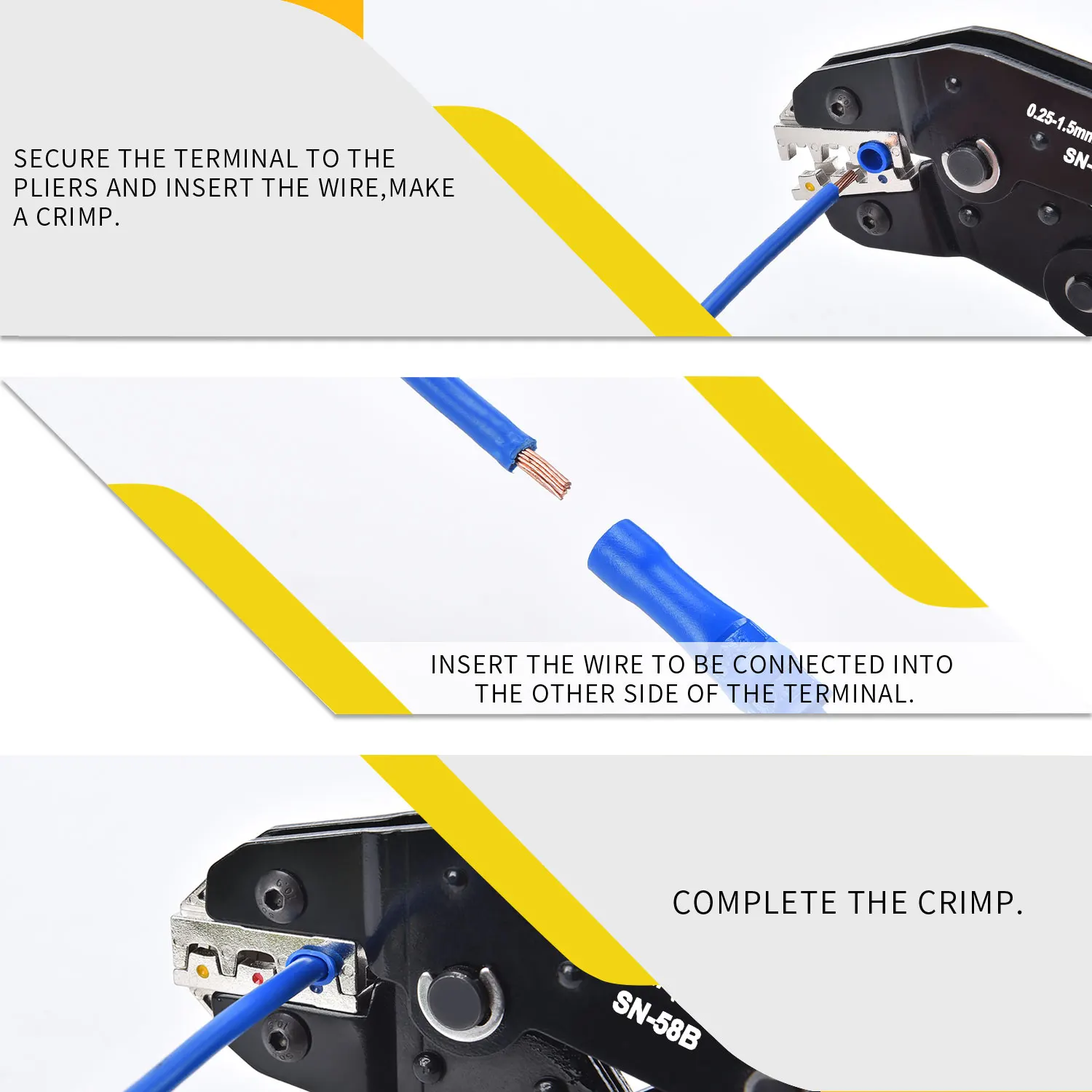 Imagem -06 - Ratchet Crimping Tool Kit Sn58b Jaws Grupo Dupont Jst Molex Barril Aberto Não Isolado Terminais Butt Conectores Solares Pcs