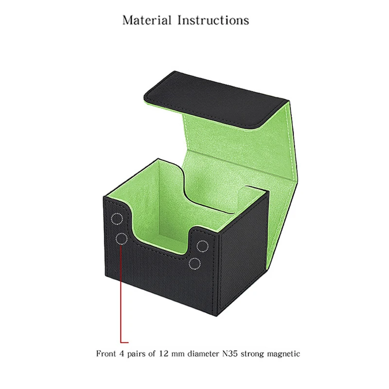 Kupiec pudełko kartonowe do handlu skórą PU karty do tarota pudełko kartonowe Mtg schowek na karty gra karciana zestaw organizer pudełko do