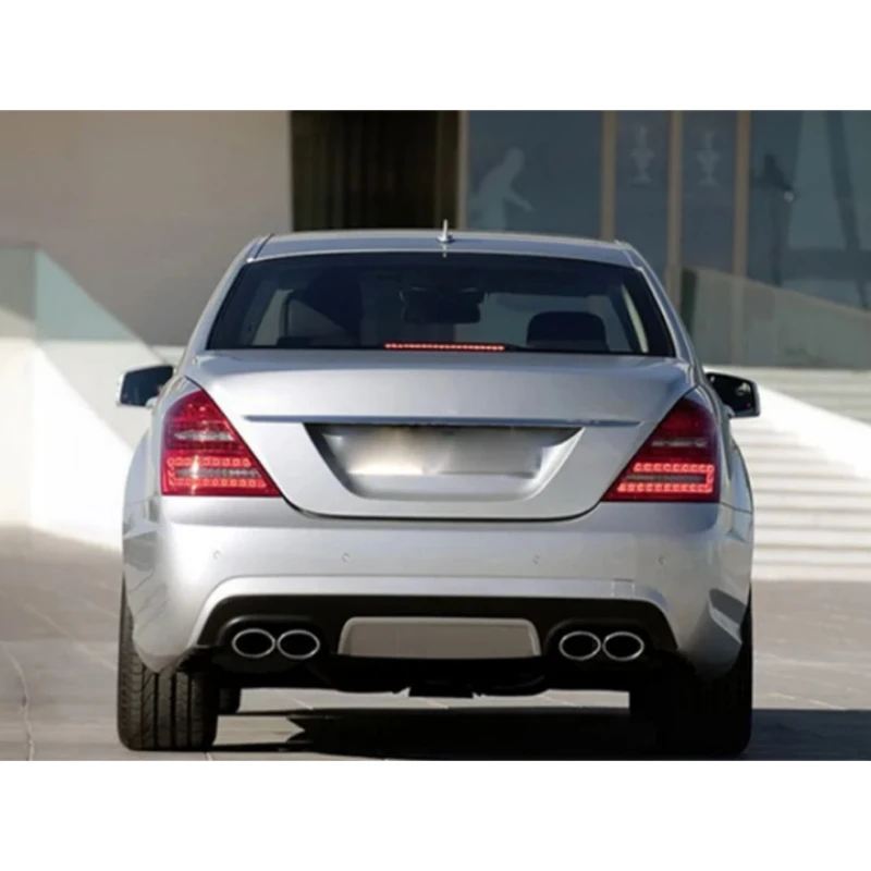 Stainless Steel Car Exhaust Tips for Mercedes Benz W220 S350 S320 S500 Muffler Tip Exhaust Pipes Tailpipe Nozzle - Pair