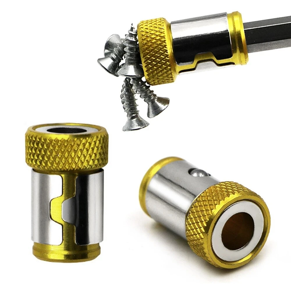 3PCS Magnetic Bit Holder Alloy Electric Magnetic Ring Screwdriver Bit Head Holder Anti Corrosion Magnetizer for Phillip Bit