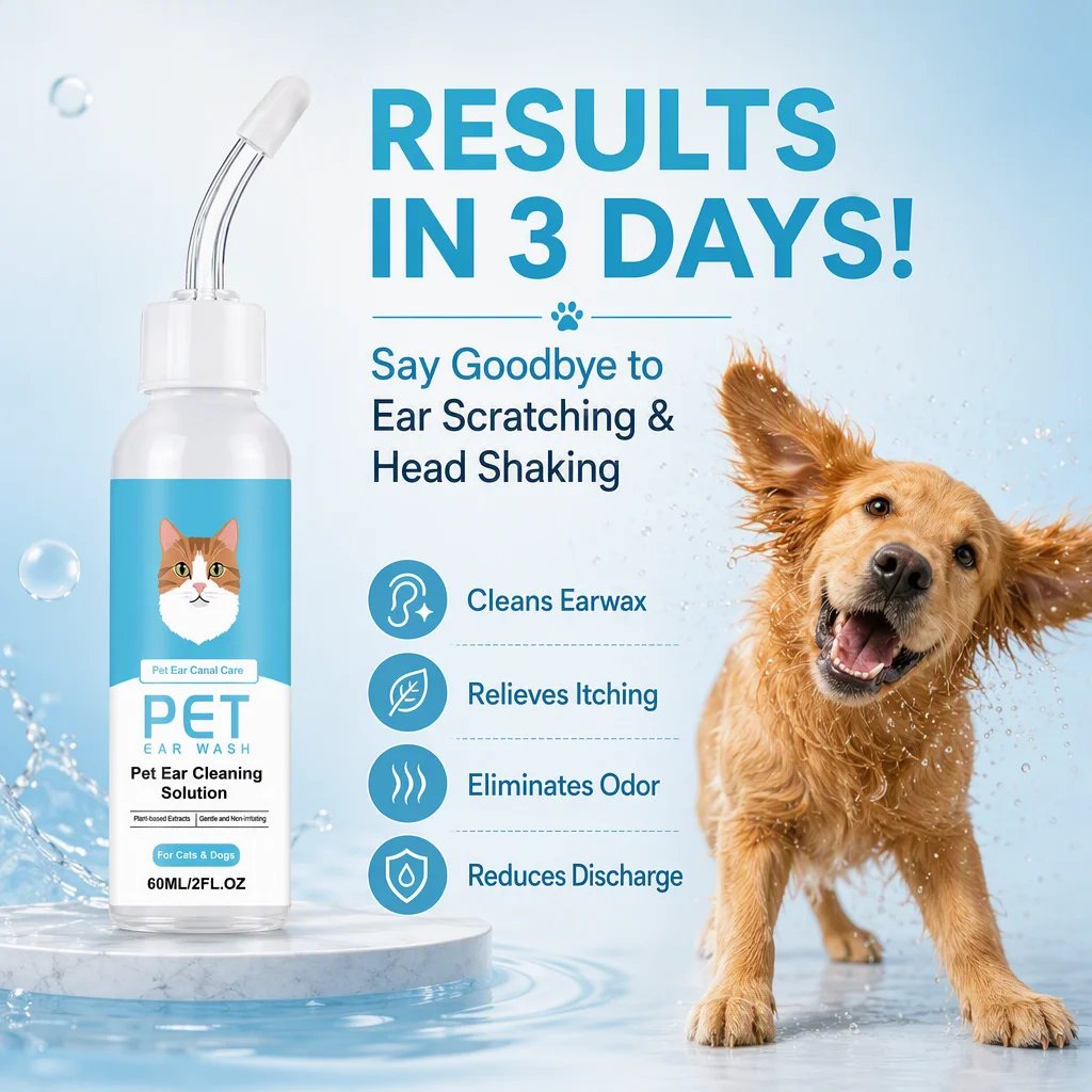 2PCS Pet Natural Ear Drops Dog - огляд і ціна Pet Ear Cleaner