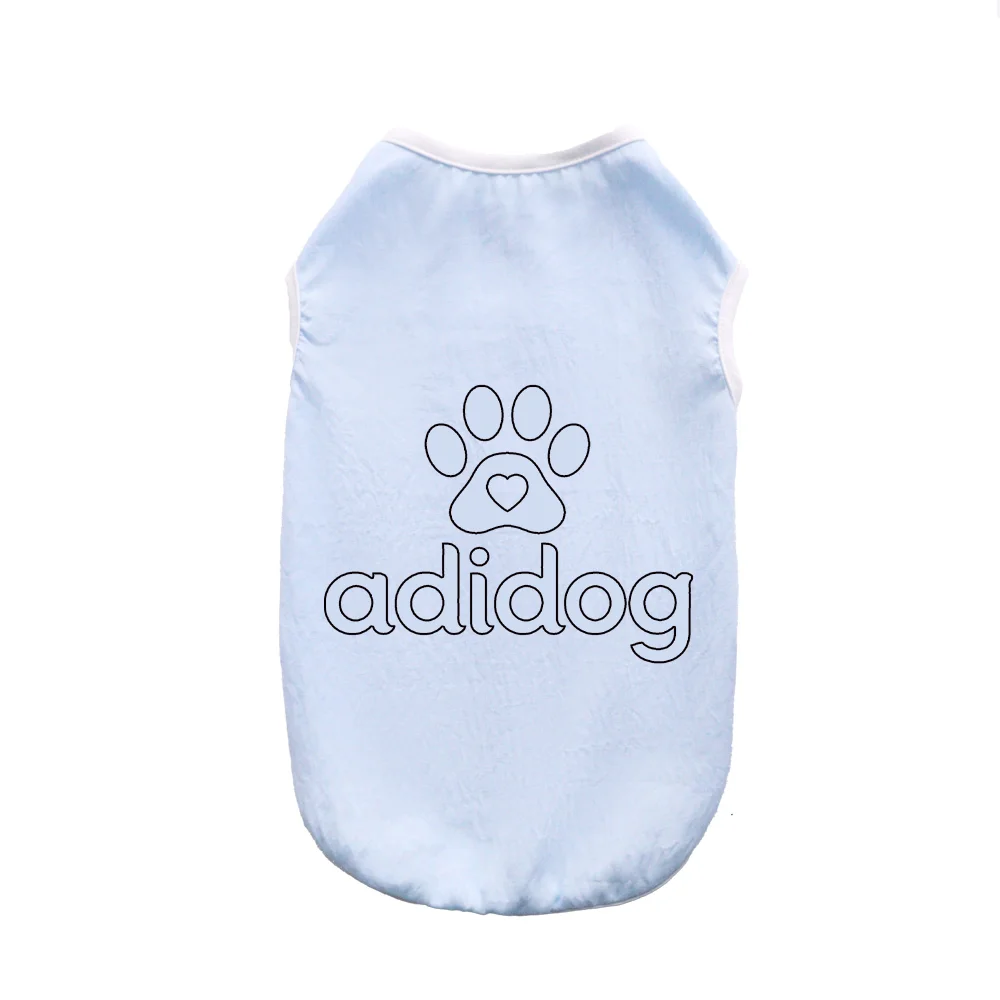 Summer Pet Vest Soft Breathable Cat & Dog T-Shirt Cute Casual Clothes For Chihuahua Teddy Cat Daily Wear