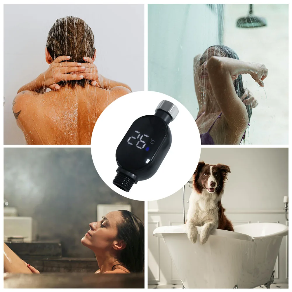 

Stainless-Steel Water Temperature Gauge Waterproof Precise Measurement Bath Water Thermometer LED Indicator Tool