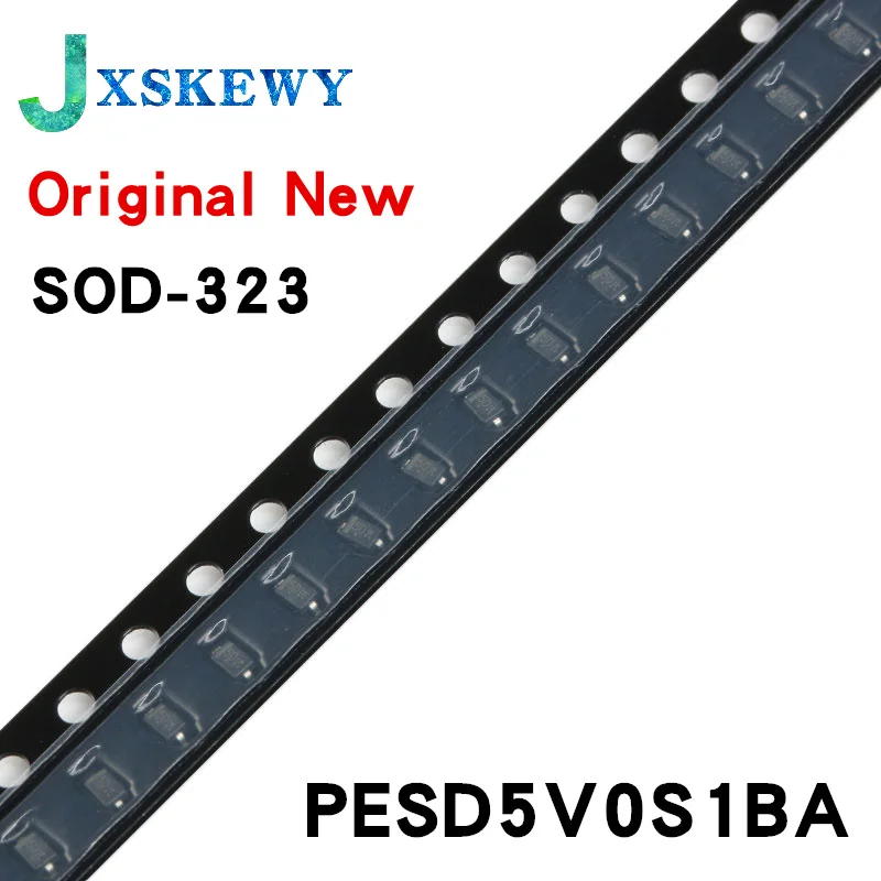 10Pcs New PESD5V0S1BA E6 TVS/ESD Electrostatic Protection Diode Patch SOD-323 5.0V PESD5V0S1BA,115 two-way