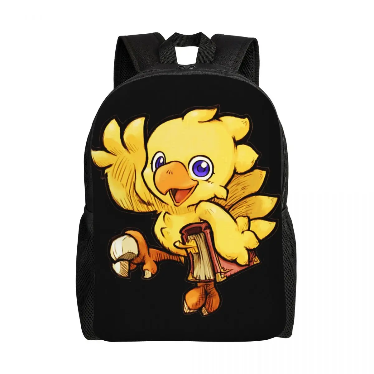 Custom Chocobo Final Fantasy Travel Backpack Men Women School Computer Bookbag College Student Daypack Bags