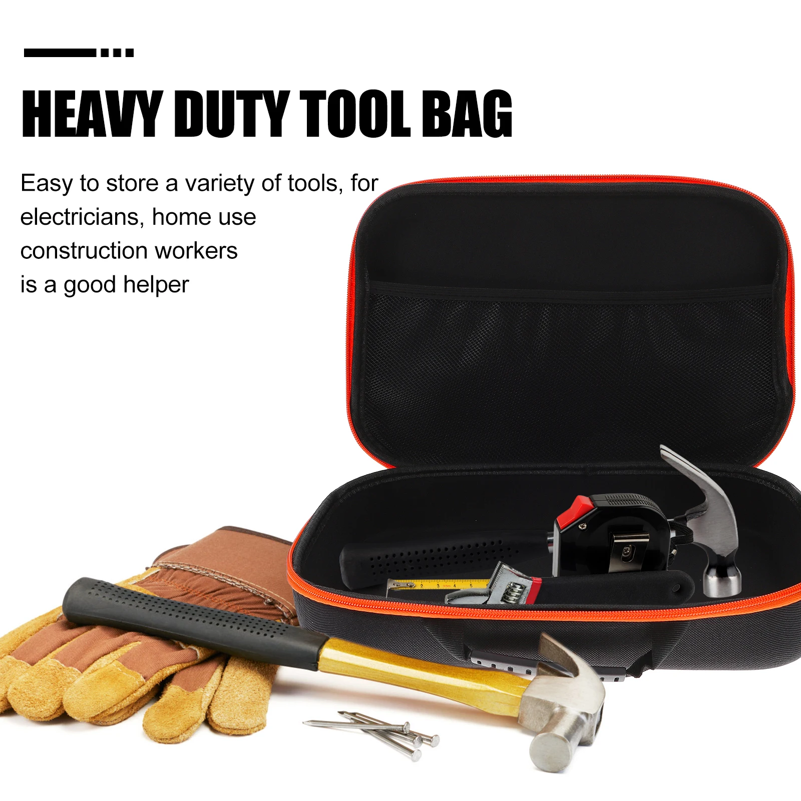 

Foldable Electric Drill Tool Pouch Oxford Cloth Zipper Utility Bag for Easy Carry and Tool Storage Pouch Bags Bags for Tools