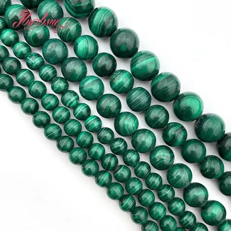 

Natural Green Malachite Round Stone Beads For Jewelry Making Necklace Bracelet Strand 15 Inch DIY Loose Beads 2mm 3mm 6mm 8mm