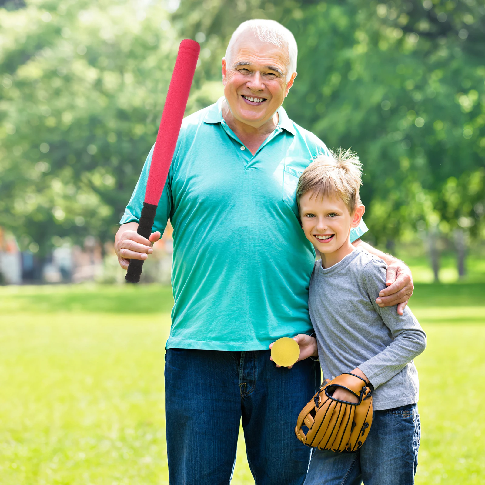 

Children's Baseball Bat Toys Lightweight Red Kids Outdoor Sport Toddler Baby Premium Material Promote Interaction