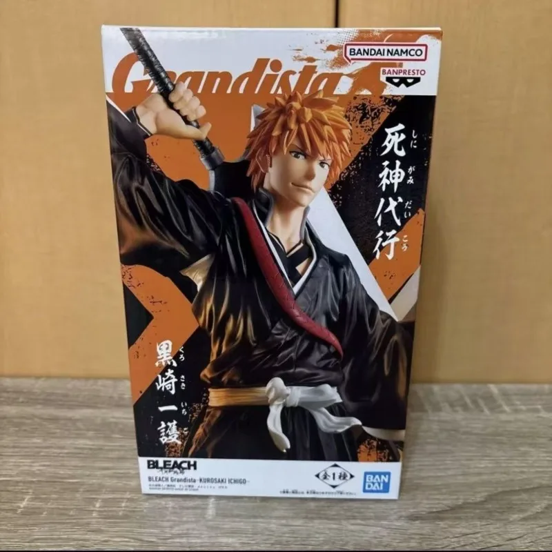 In Stock Bandai Original BANPRESTO Grandista Kurosaki Ichigo Anime Action Figures Model Toys desktop Ornament Gifts