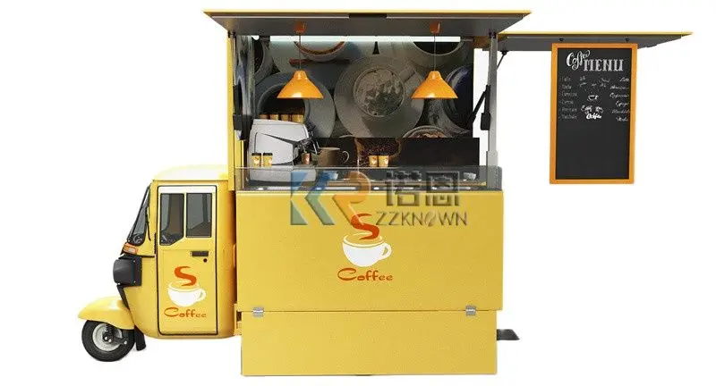 Remorque Électrique Mobile pour Snack, Mini Camion, Espresso, Café, Crème Glacée, Piaggio Ape, Distributeur existent, Kiosque
