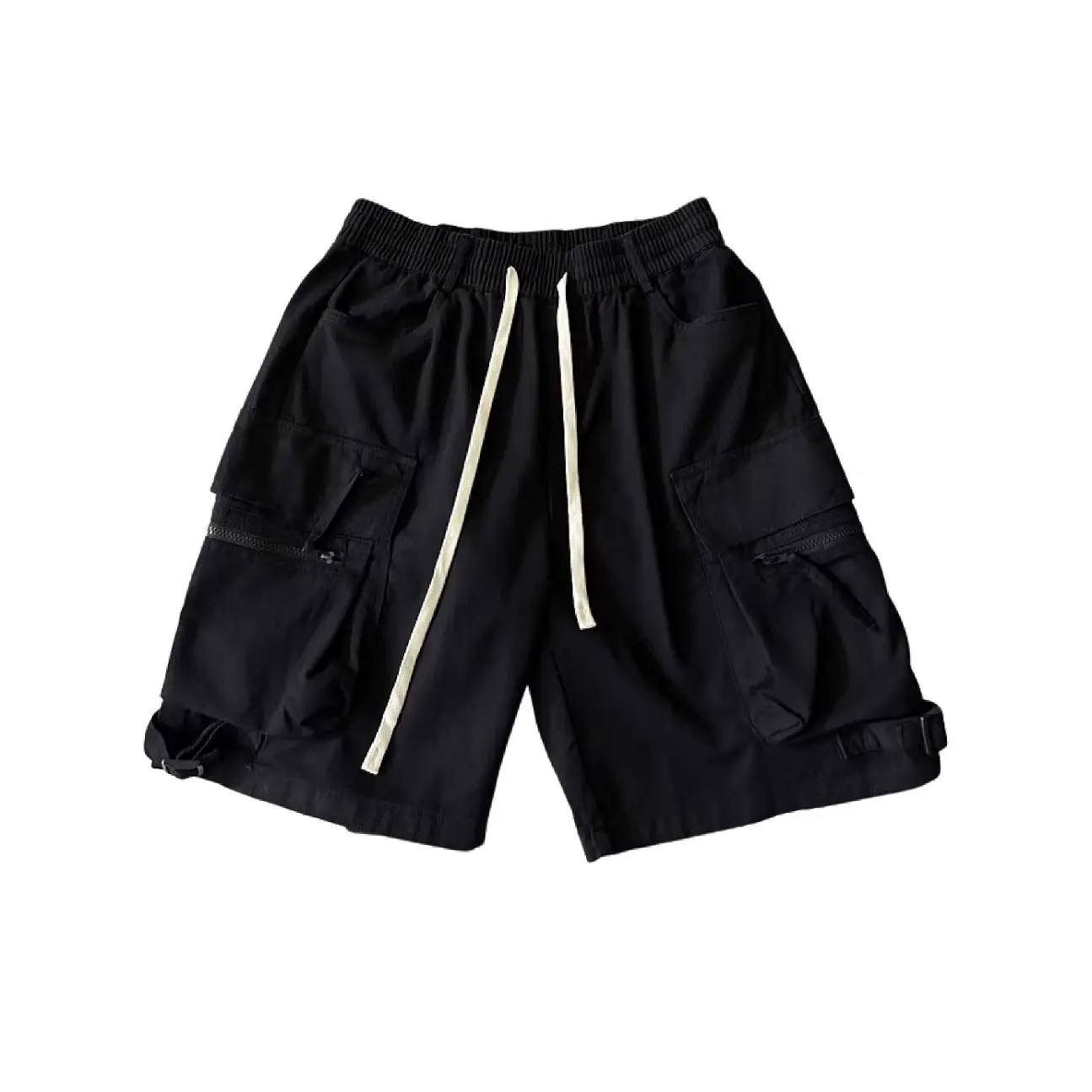 شورت العمل الأمريكي للرجال والنساء سروال صيفي جديد فضفاض ياباني رقيق للزوجين رياضي وسراويل كاجوال عصرية