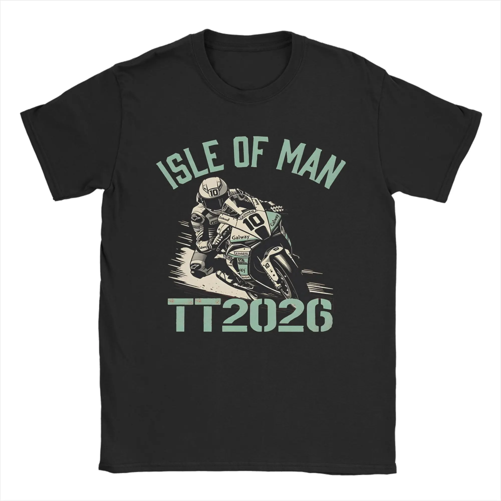 Motorcycle Sport Isle of Man TT Races  T Shirt Men  Vintage T Shirts Summer O Neck Harajuku Tees Design Oversize Clothing