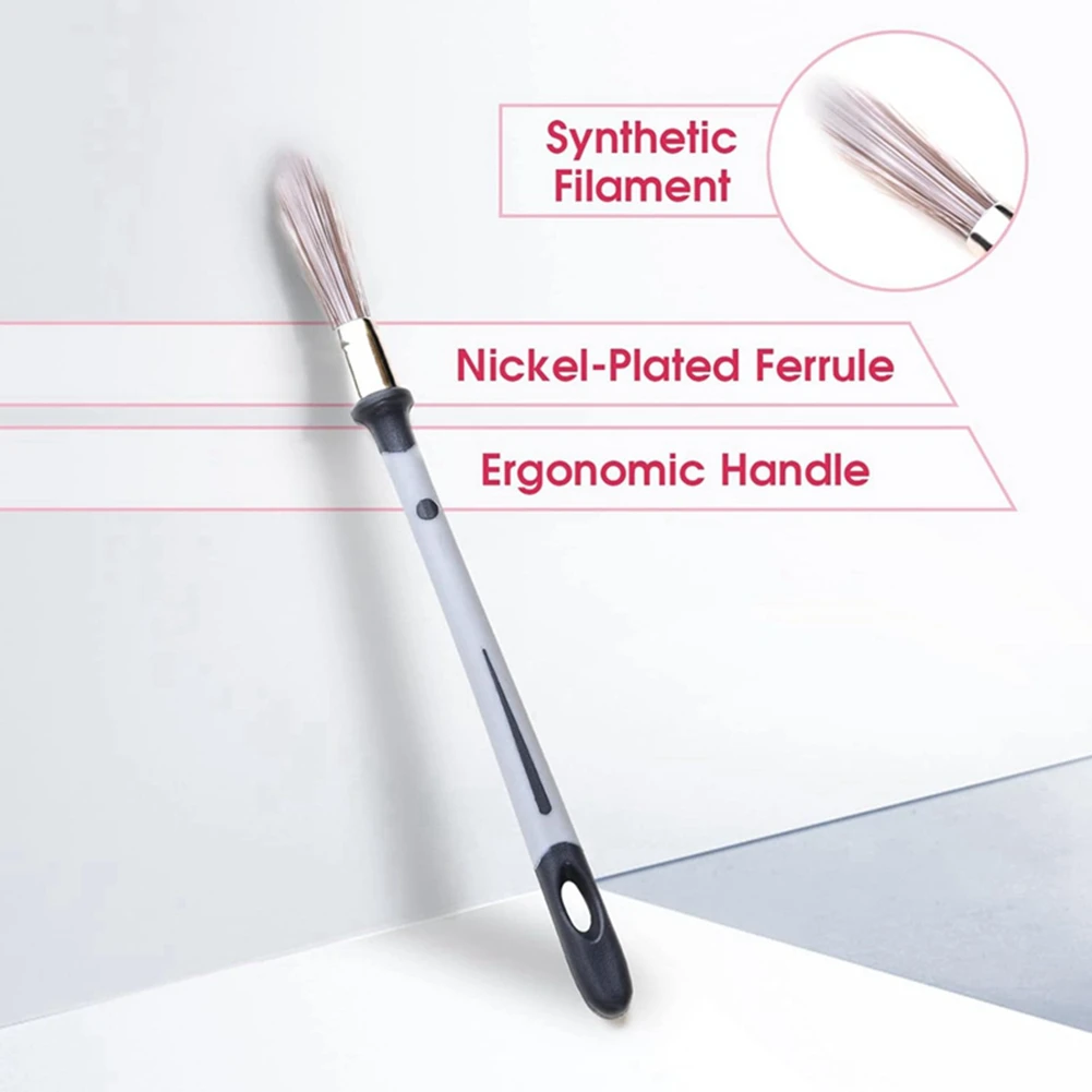 BAAG-1Pcs فرشاة طلاء صغيرة، فرش طلاء للجدران، لمس، ألواح أساسية، فرشاة طلاء لزوايا جدار المنزل متينة