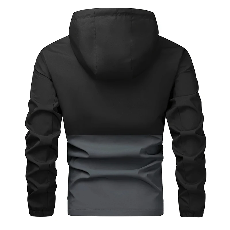 Man Waterproof Windproof Jacket Coats Men Cargo Hooded Hiking Outdoor Jackets Male Multi Pocket Sport Work Outerwear Windbreaker