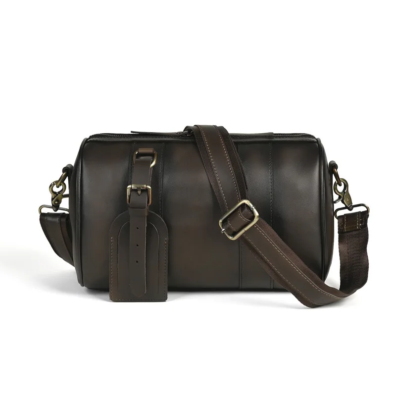 

Retro Men's Cowhide Messenger Bag Simple Casual Shoulder Bag Large Capacity Messenger Bags for Men Мужская Сумка Поясная