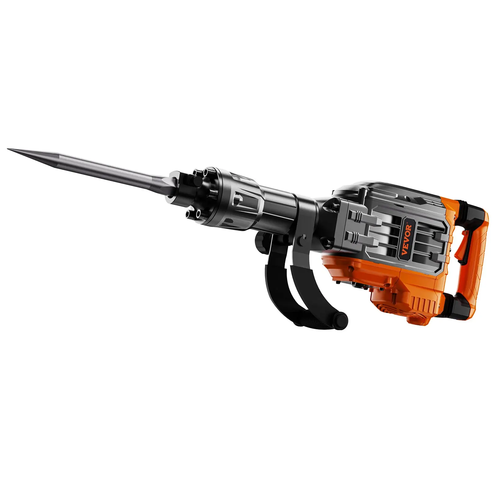

Demolition Jack Hammer, 3500W Jack Hammer Concrete Breaker, 2pcs Chisel With Gloves 360C Swiveling Front Handle For Trenching,