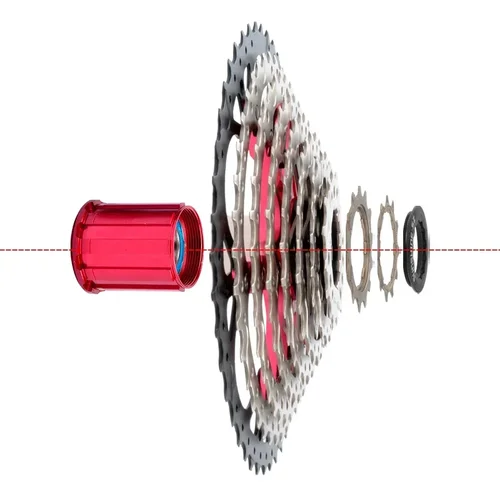 Imagen 2 del producto Cassette de 8 velocidades para bicicleta MTB K7, piñón de 23, 25, 28, 30, 32, 36, 40, 42, 46 dientes, 8v, compatible con Shimano HG 8s, piñón de 8 velocidades para MTB.