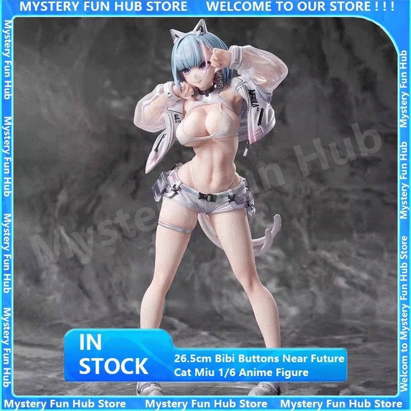 

В наличии: Фигурка аниме-персонажа Near Future Cat Miu 1/6, 26,5 см, с кнопками Bibi, коллекционная статуэтка, модель для декора, игрушка, подарок на день рождения