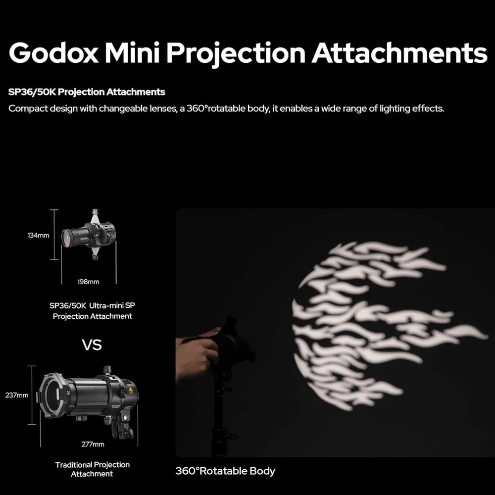 Godox 36° Projection SP36K for Bowens Mount Flash Speedlite Godox MS60 RS60 Series