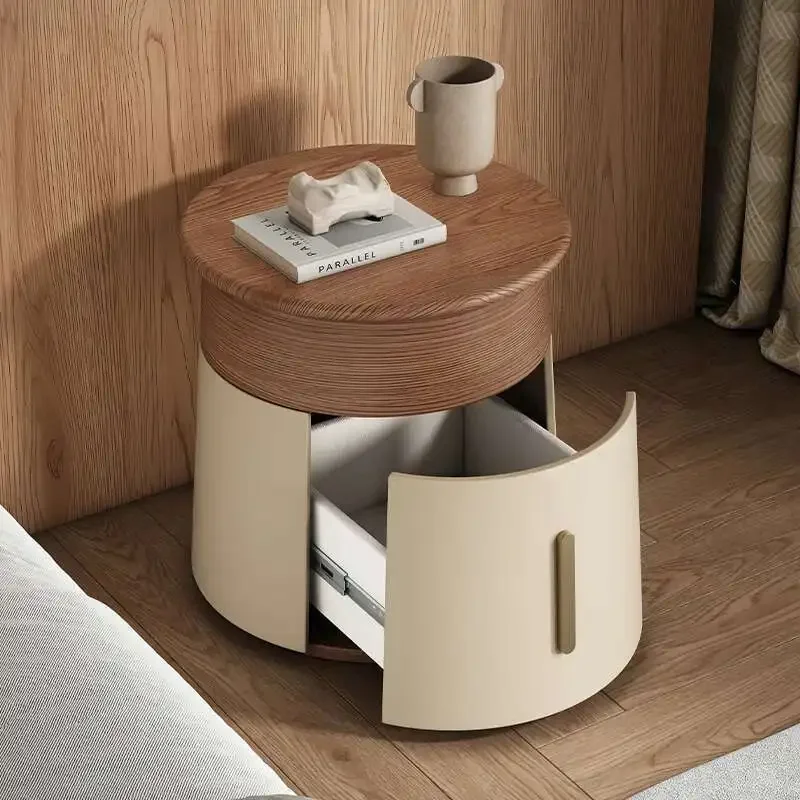 Creative Design Small Bedside Table Space Saving Drawers Storage Nightstand Unique Trendy Mesa De Noche Bedroom Furniture