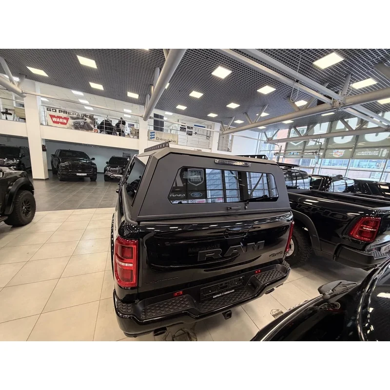 4X4 Waterproof Steel Hard Top Pickup Truck Bed Canopy Topper High Cover with Sliding Windows Universal Fit
