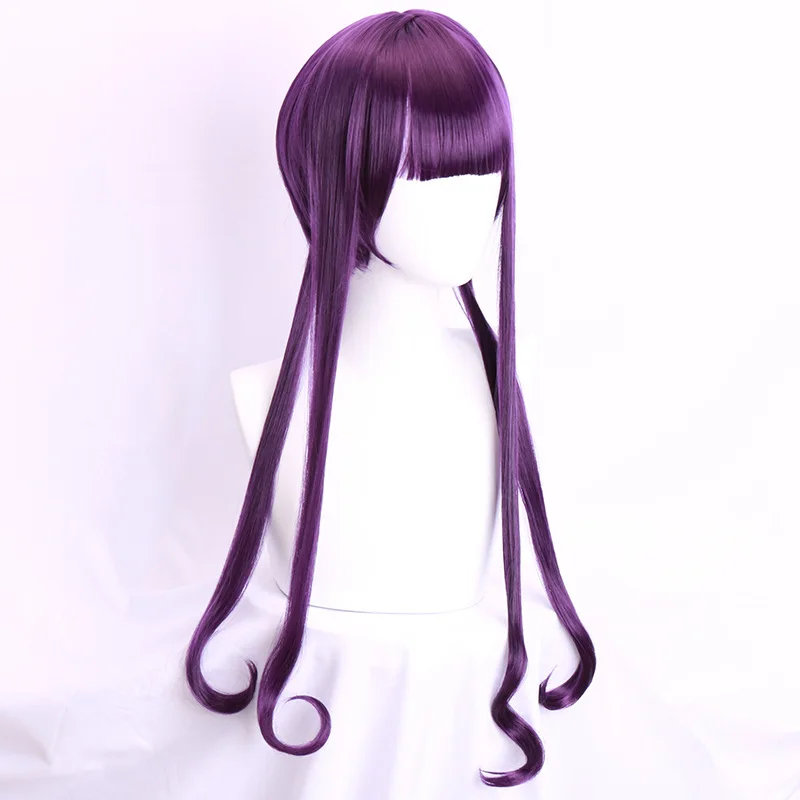 "Karakurijun Hana-kun" Akane Kui Anime Peruca cosplay em forma de círculo roxo