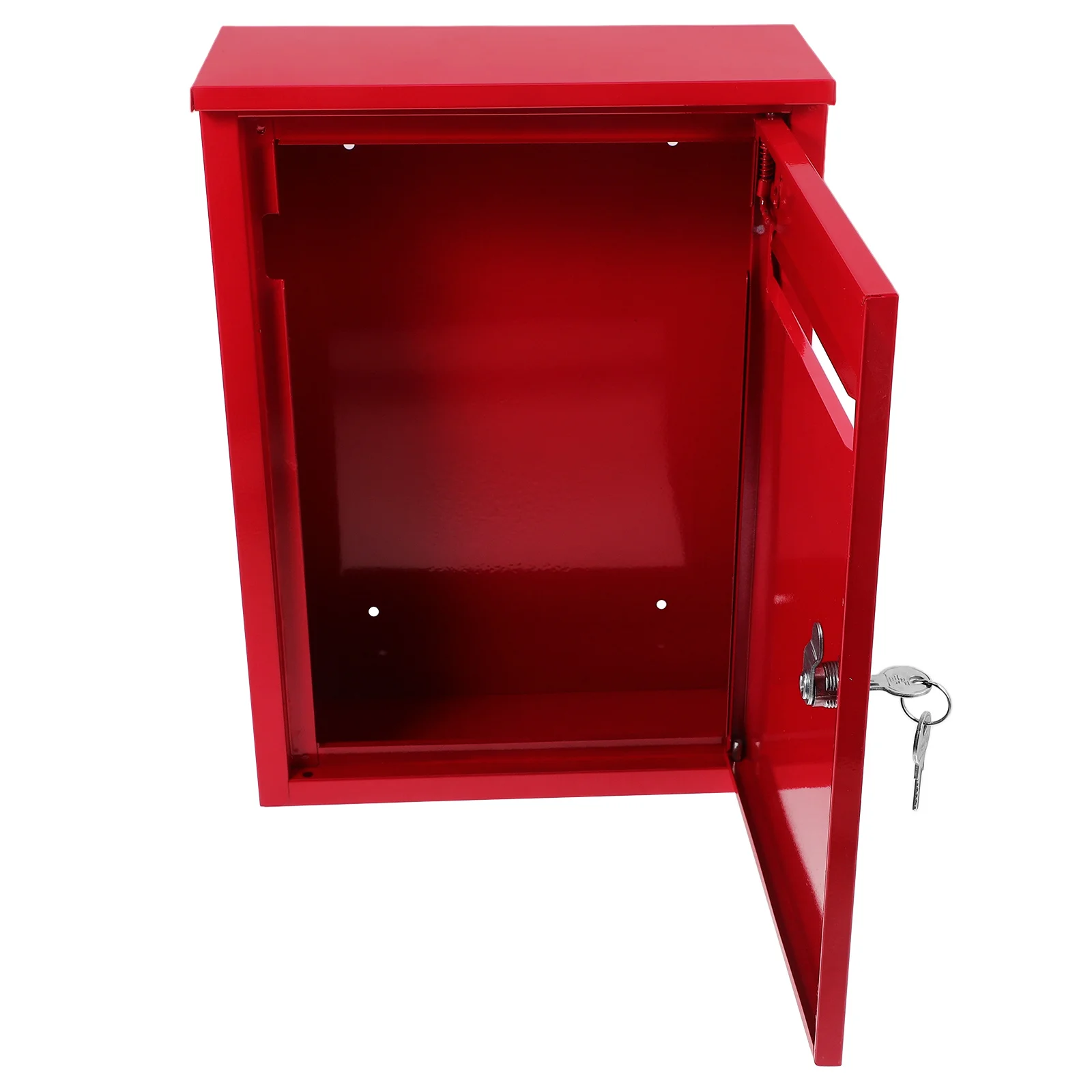 Iron Security Mailbox Lockable Outdoor Wall Mounted Large Letter Box Suggestion Box for Donation Complaint Feedback