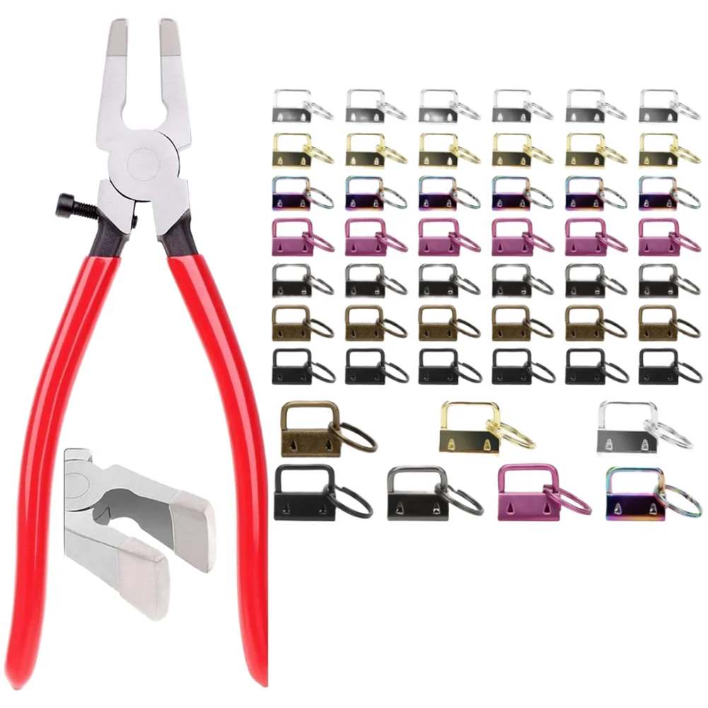 For Key Ring Assembly Iron Bag Hardware Metal Keychain Clips Pink Compact Lightweight Keychain Clip Keychain Clip